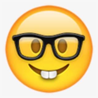 A Nerd Face For When You Do Or Say Something Brilliant - Emojis De Whatsapp Nerd