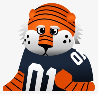 Open - Aubie The Tiger Png