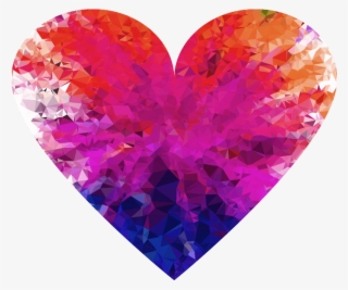 Colorful Heart Png Transparent - Heart