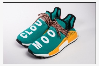 Orange And Green Nmd Fido Human Race Co-produced Real - Walking Shoe