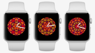 Autumn Leaves 3up - Analog Watch