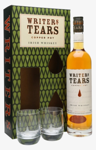 writers tears pot still blend & 2 glasses gift set - writers tears
