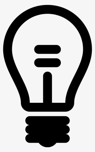 Simpleicons Interface Lightbulb-outline - Light Bulb Icon Transparent