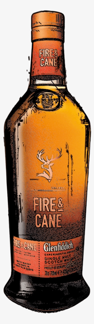 Glenfiddich Fire & Cane - Glass Bottle