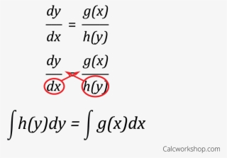 Separable Differential Equations Formula