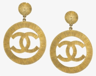 Vintage Chanel Logo Earrings - Vintage Chanel Gold Earrings