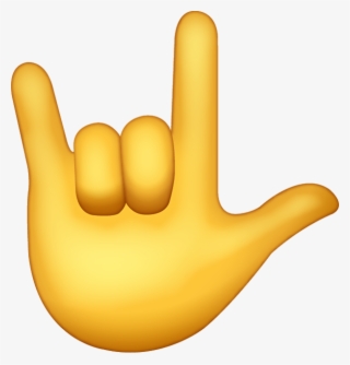 Rock Sign Emoji Png