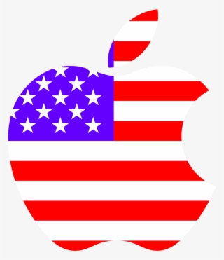 Apple Usa Logo Brands For Free Hd 3d - Usa Flag Png Circle