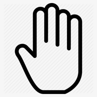 Handprint Outline Of Hand Group 30 Free Clipart - Multi Touch Icon Png