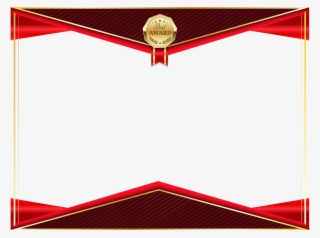 Certificate Png Transparent Image - Certificate Border With Ribbon