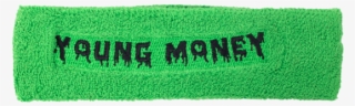 Young Money Green Sweatband - Label