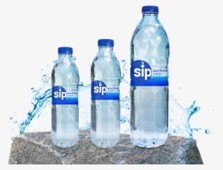 Sip Bottles With Water - Water Bottle
