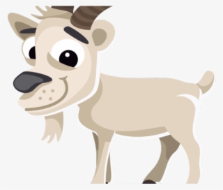 Mountain Goat Clipart Horns - Clip Art Goat Png Cartoon