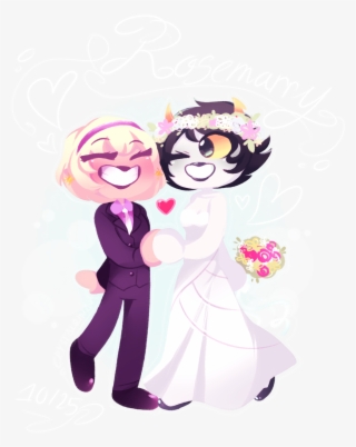 Happy Rosemary Wedding Anniversary Png Rainbow Flower - Cartoon