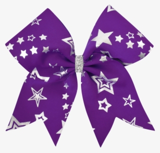 Home / Accessories / Bows & Headwear / Patterned Bows - Purple Cheer Bow Png