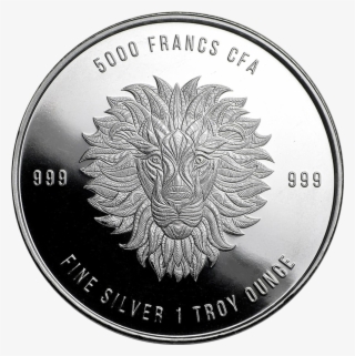 2018 Republic Of Chad Mandala Lion 1oz Silver Coin - 1 Oz Silver Mandala Lion 2018 Chad 5000 Cfa