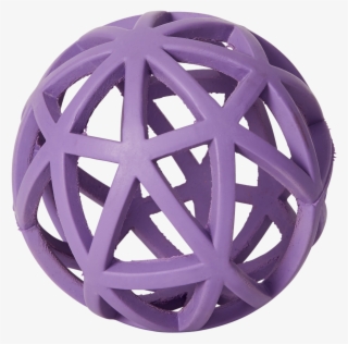 Bud'z Dog Toy Rubber Ball Soft 4” Purple