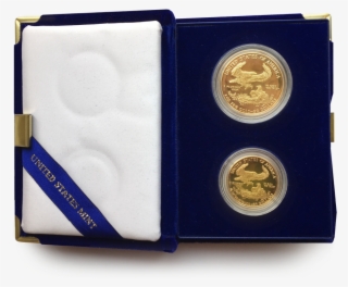 1987 2 Coin Proof Gold American Eagle Set - Coin
