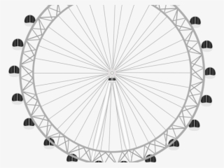 Drawn Ferris Wheel Transparent Background - Coca-cola London Eye