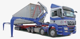 Hammar 155 Sideloader Lifting A 40 Feet Container - Hammar Sideloader