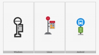 Bus Stop On Various Operating Systems - Traffic Sign