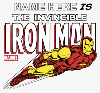 Personalized Invincible Iron Man Tile Coaster - Superhero