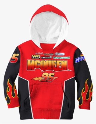 Lightning Mcqueen Racing Costume For Kid 3d - Hoodie