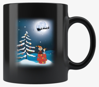 Charlie Brown And Snoopy Christmas Night Light Mug
