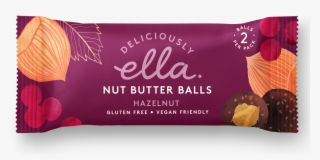 Deliciously Ella Nut Butter Balls Hazelnut 12 X 36g - Deliciously Ella Nut Butter Balls