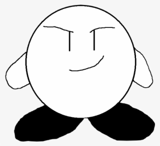 White Kirby Is The Main Protagonist Of The World Of - Cartoon