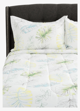Image For Comforter Set With Foliage - Cushion