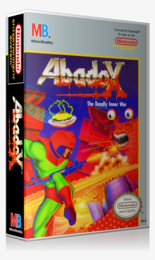 Nes Abadox Retail Game Cover To Fit A Ugc Style Replacement