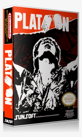 Nes Platoon Retail Game Cover To Fit A Ugc Style Replacement - Platoon Nes Box