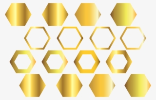 Golden Honeycomb Wall Sticker