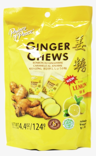 Prince Of Peace Ginger Candy Chews Original Lemon Flavored - Prince Of Peace Ginger Chews