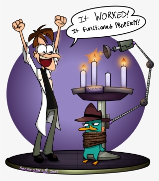 Advent Candle The First Phineas And Ferb By Secretagentg - Perry The Platypus In Pet Mode