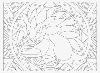 Sandslash Pokemon - Pikachu Coloring Pages Adult