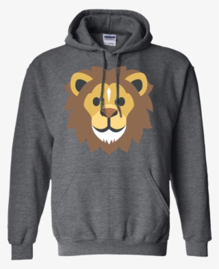 Lion Face Emoji Hoodie - T-shirt