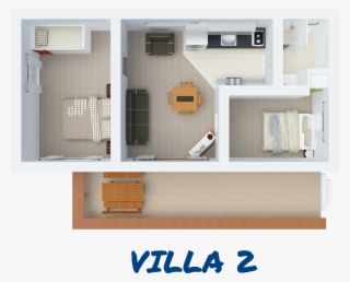 2 Bedroom Bayview Villa Floorplan - Floor Plan