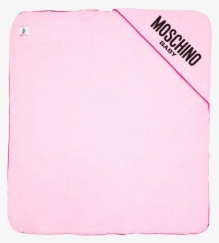 Cotton Blanket With Moschino Teddy Bear All Over Print - Moschino