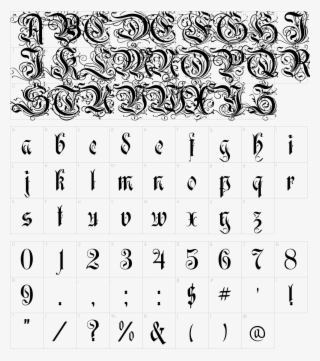 Rothenburg Decorative Font Transparent PNG - 1000x1150 - Free Download ...