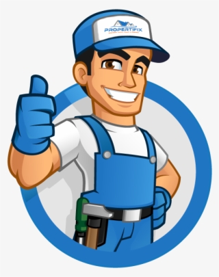 Handyman Character Graphic For Propertifix - General Maintenance Of Houses