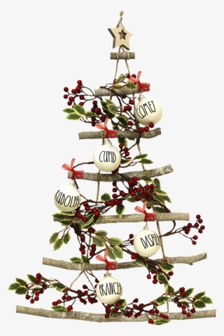 Our Ladder Twig Tree Is So Fun To Decorate Just Add - Christmas Tree
