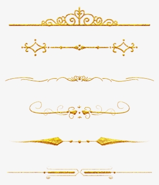 Retro Golden Prominent Ornate Png And Psd - Smile