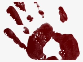 Handprint Clipart Blood - Bloody Handprint Png