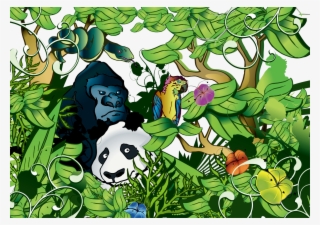 Giant Panda Forest Animal Clip Art - Carteles De La Selva