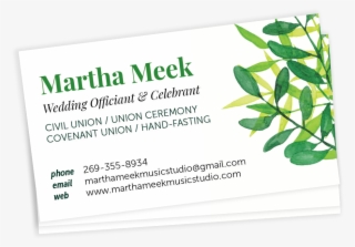 Martha Meek Business Cards - Strooifolder