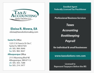 Business Card Design By Sn5z For This Project - Tax Accounting Business Card