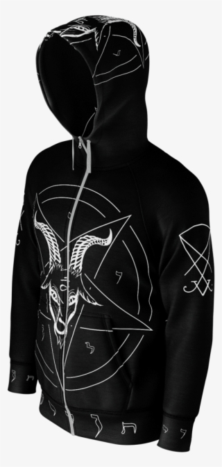 satanist baphomet pentagram sigil of lucifer hoodie - hoodie
