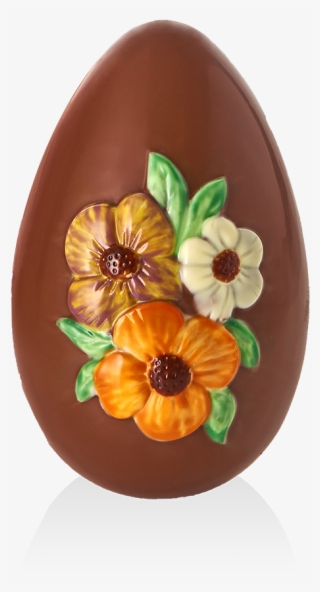 Easter Egg With Flowers - Artificial Flower